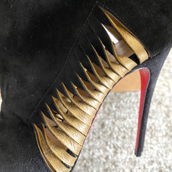 Christian Louboutin Miss Circus 120 Suede Heels - Picture 7 of 11